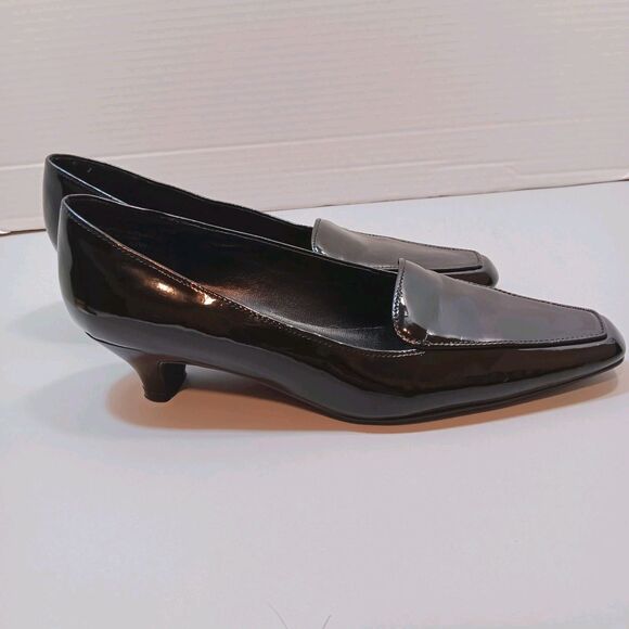 Vintage Classique Patent Loafed/pumps Sz 8.5 Wide 90s/Y2K Man Made Material - Picture 4 of 11